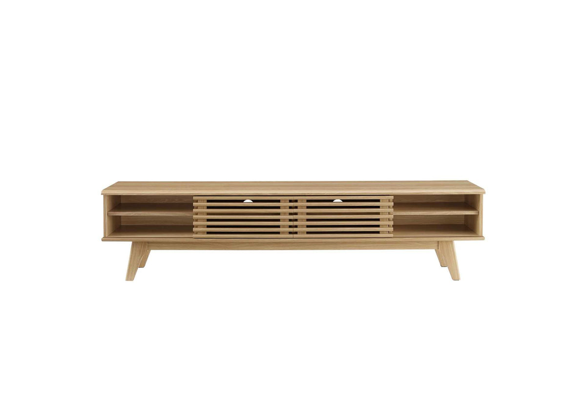 EEI-3303-OAK Render 70" Entertainment Center TV Stand By Modway