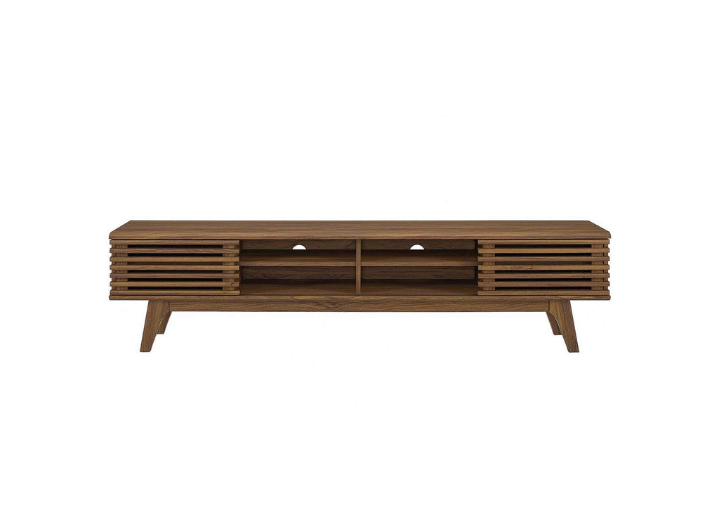 EEI-3303-WAL-WAL Render 70" Entertainment Center TV Stand By Modway