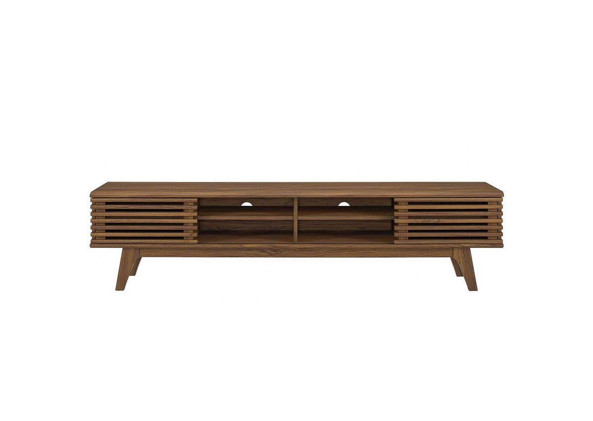 EEI-3303-WAL-WAL Render 70" Entertainment Center TV Stand By Modway