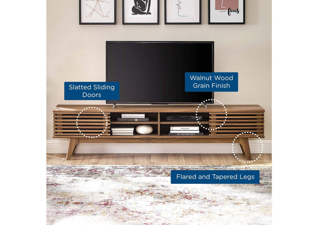 EEI-3303-WAL-WAL Render 70" Entertainment Center TV Stand By Modway