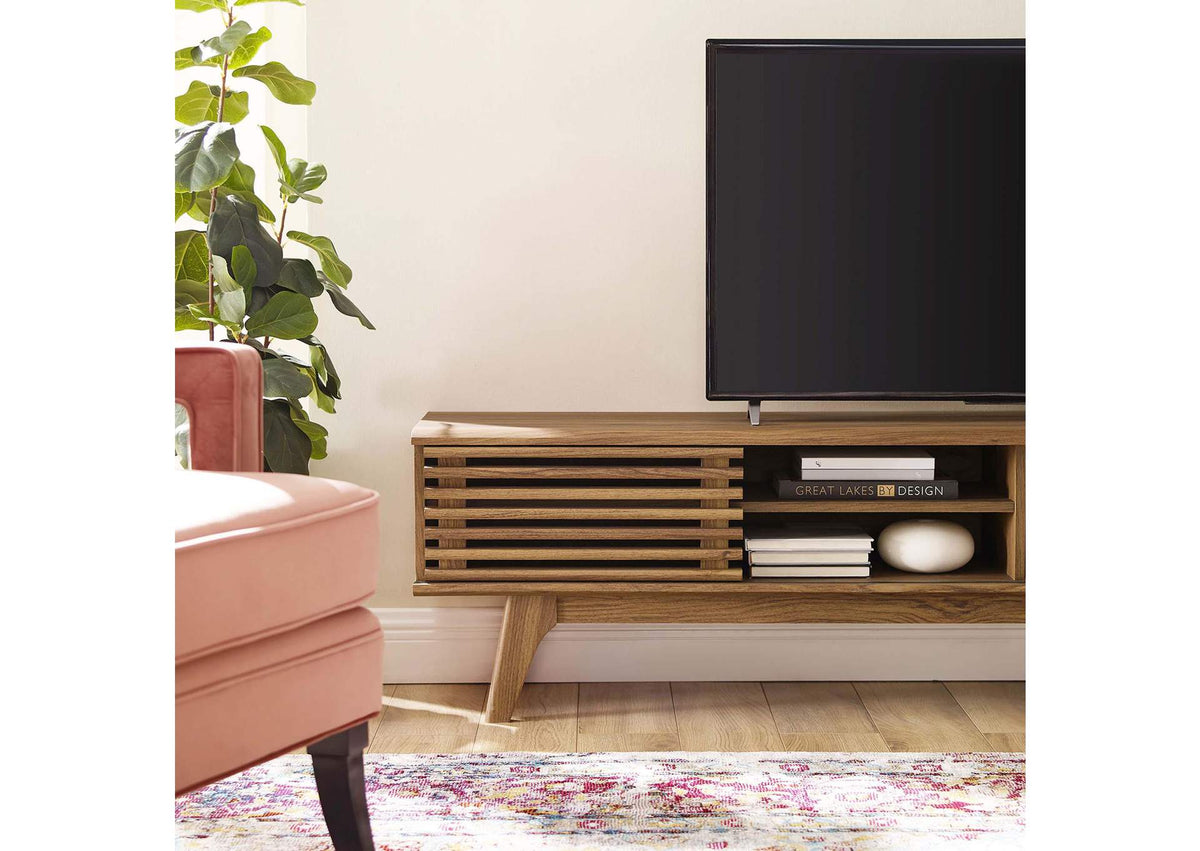 EEI-3303-WAL-WAL Render 70" Entertainment Center TV Stand By Modway
