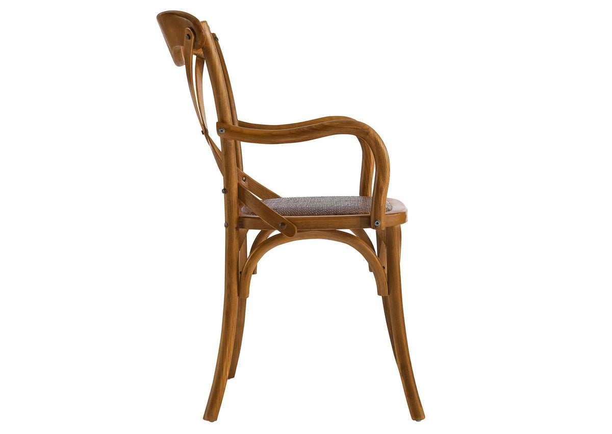 EEI-3479-WAL Gear Dining Armchair Set Of 2 By Modway