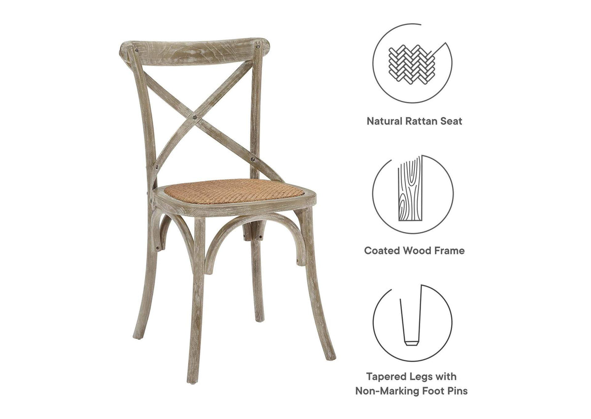 EEI-3481-GRY Gear Dining Side Chair Set Of 2 By Modway