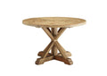 EEI-3492-BRN Stitch 47" Round Pine Wood Dining Table By Modway