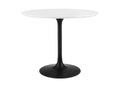 EEI-3511-BLK-WHI Lippa 36" Round Wood Dining Table By Modway
