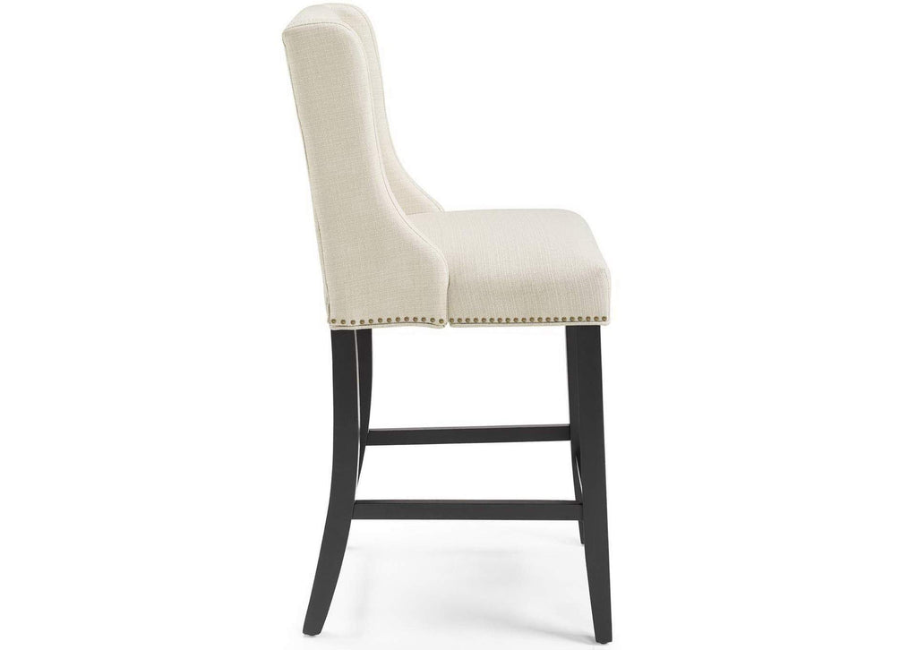 EEI-3735-BEI Baron Upholstered Fabric Counter Stool By Modway