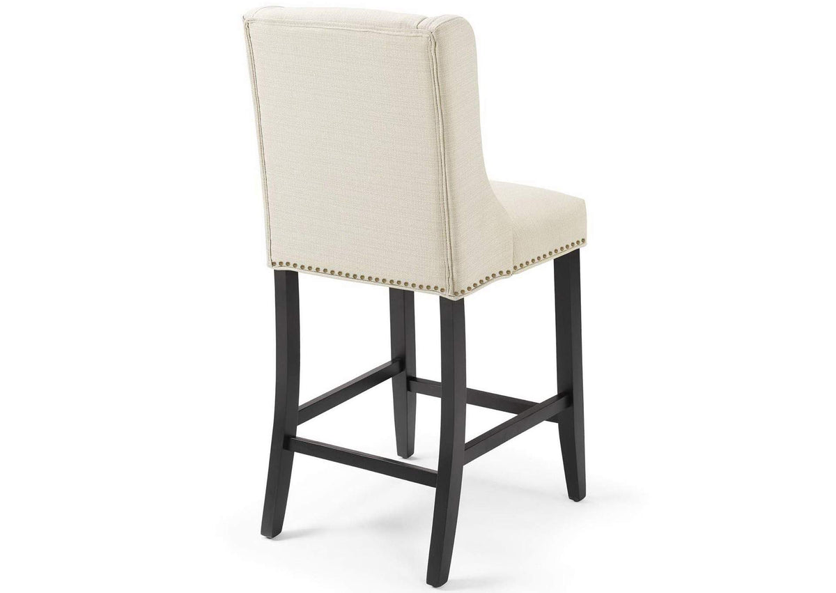 EEI-3735-BEI Baron Upholstered Fabric Counter Stool By Modway