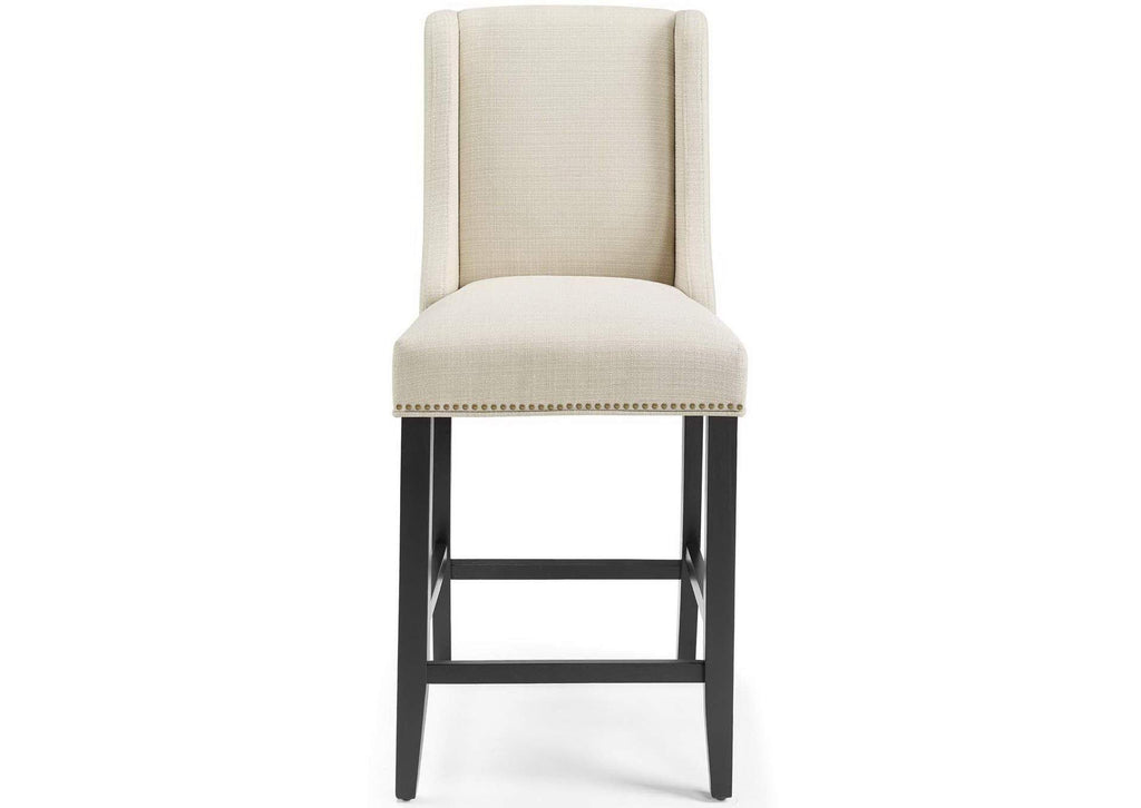 EEI-3735-BEI Baron Upholstered Fabric Counter Stool By Modway