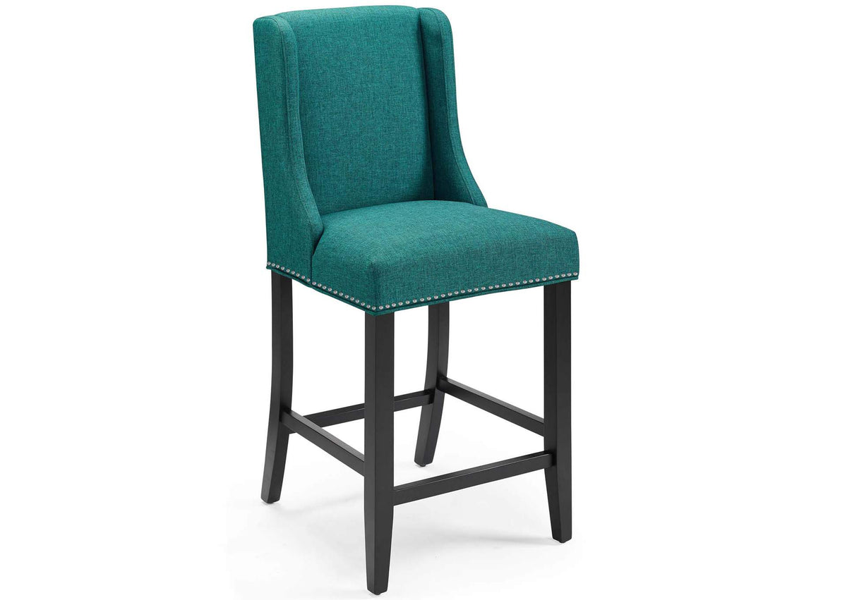 EEI-3735-TEA Baron Upholstered Fabric Counter Stool By Modway