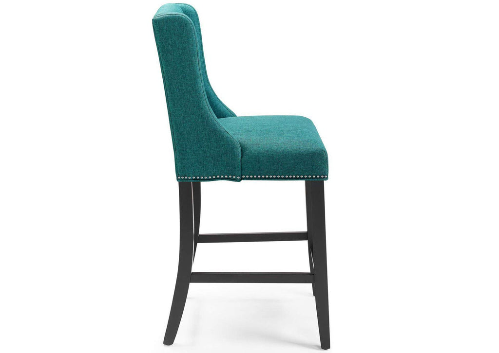 EEI-3735-TEA Baron Upholstered Fabric Counter Stool By Modway