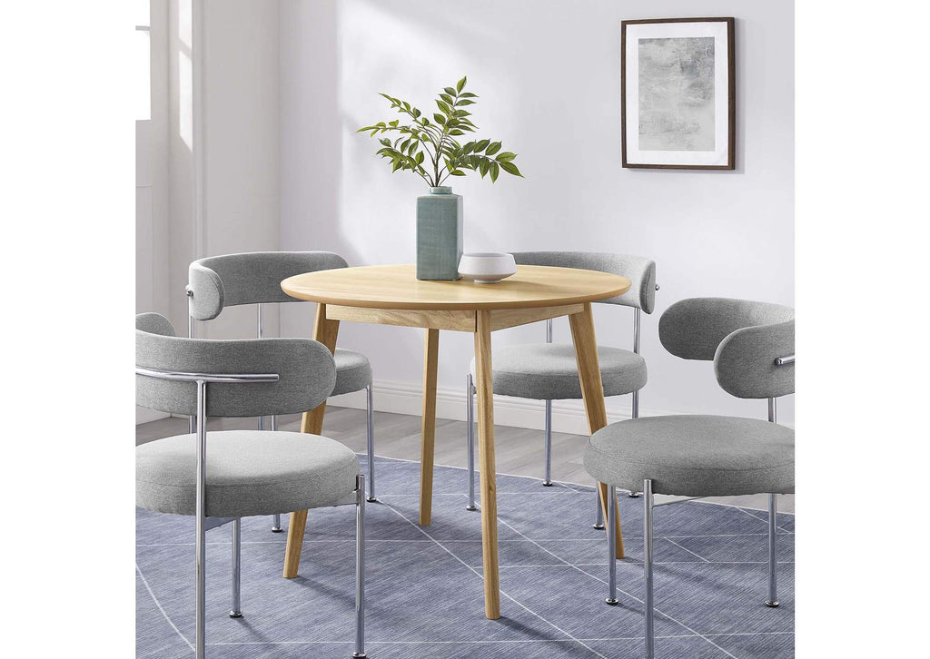 EEI-3749-OAK Vision 35" Round Dining Table By Modway