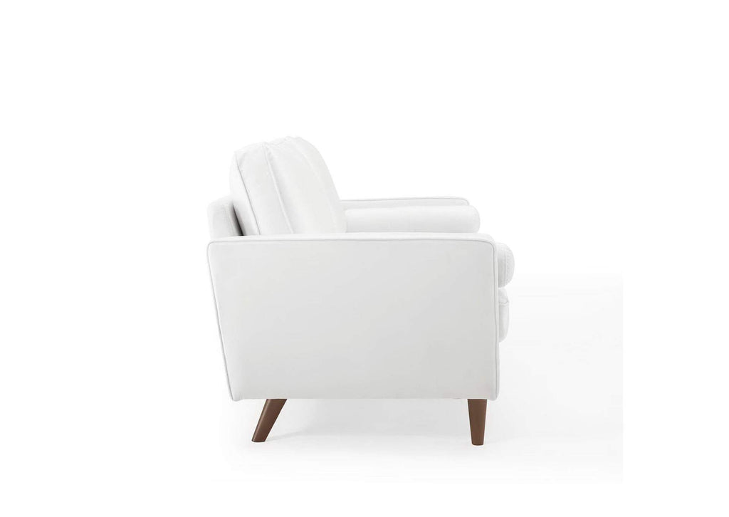 EEI-3764-WHI Valour Performance Velvet Sofa By Modway