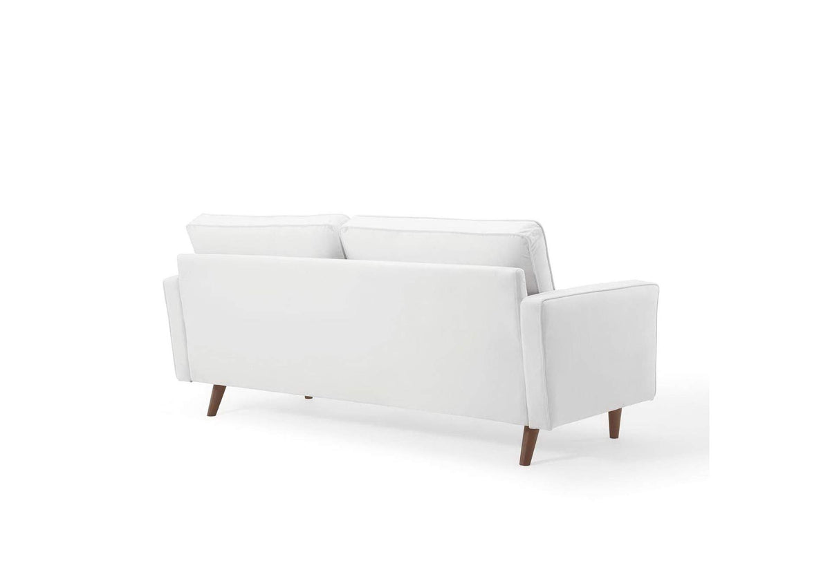 EEI-3764-WHI Valour Performance Velvet Sofa By Modway