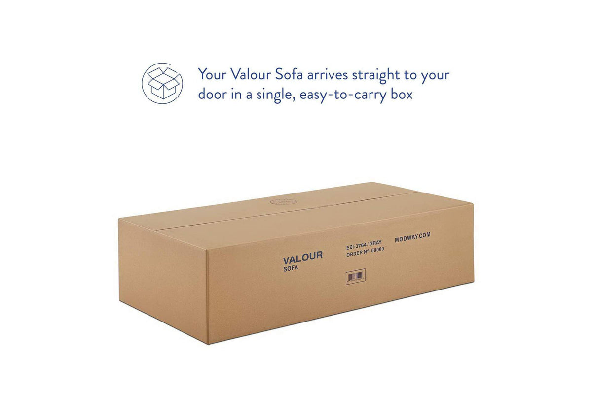 EEI-3764-WHI Valour Performance Velvet Sofa By Modway