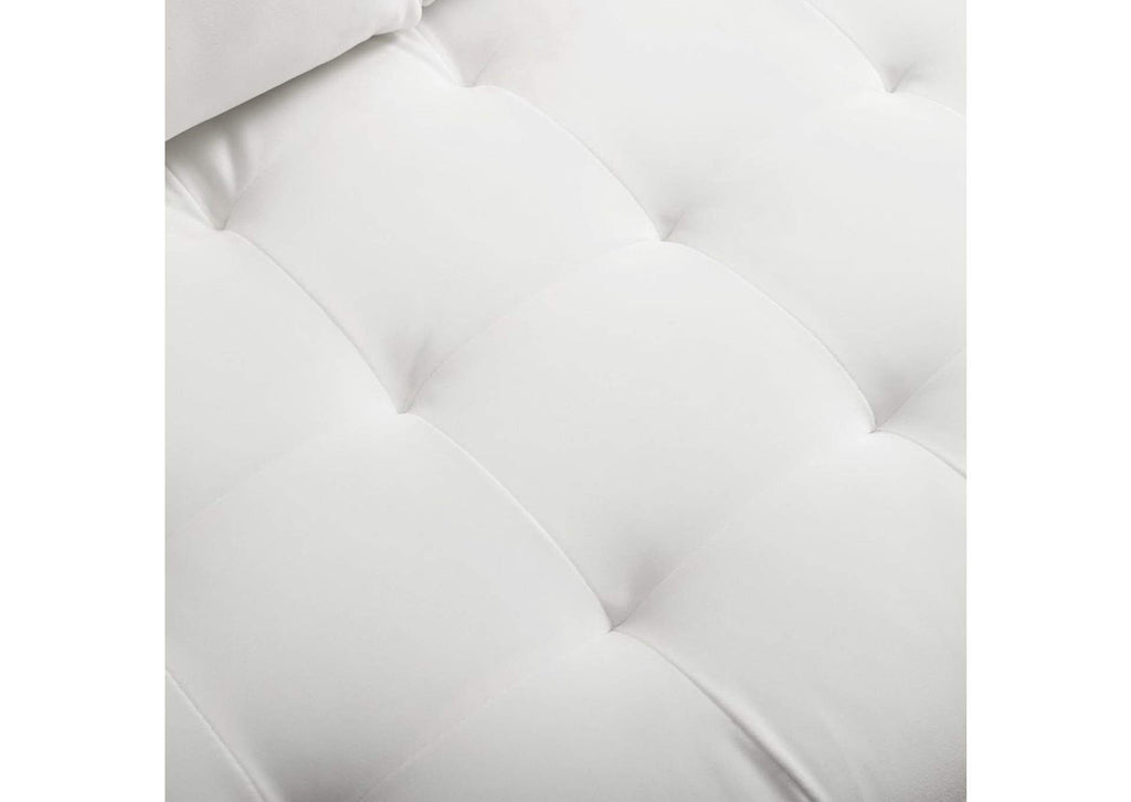 EEI-3764-WHI Valour Performance Velvet Sofa By Modway