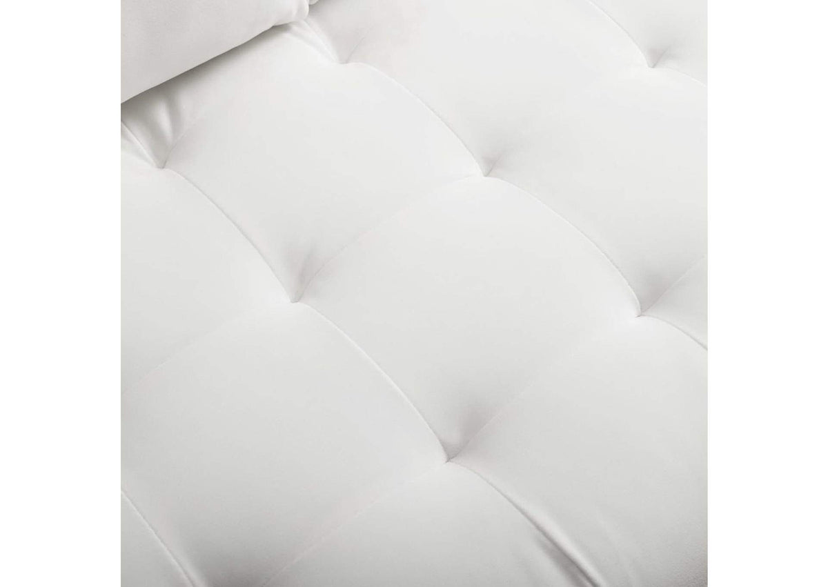 EEI-3764-WHI Valour Performance Velvet Sofa By Modway