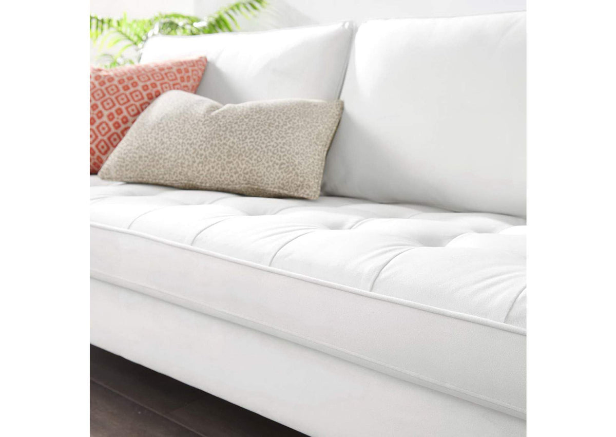 EEI-3764-WHI Valour Performance Velvet Sofa By Modway