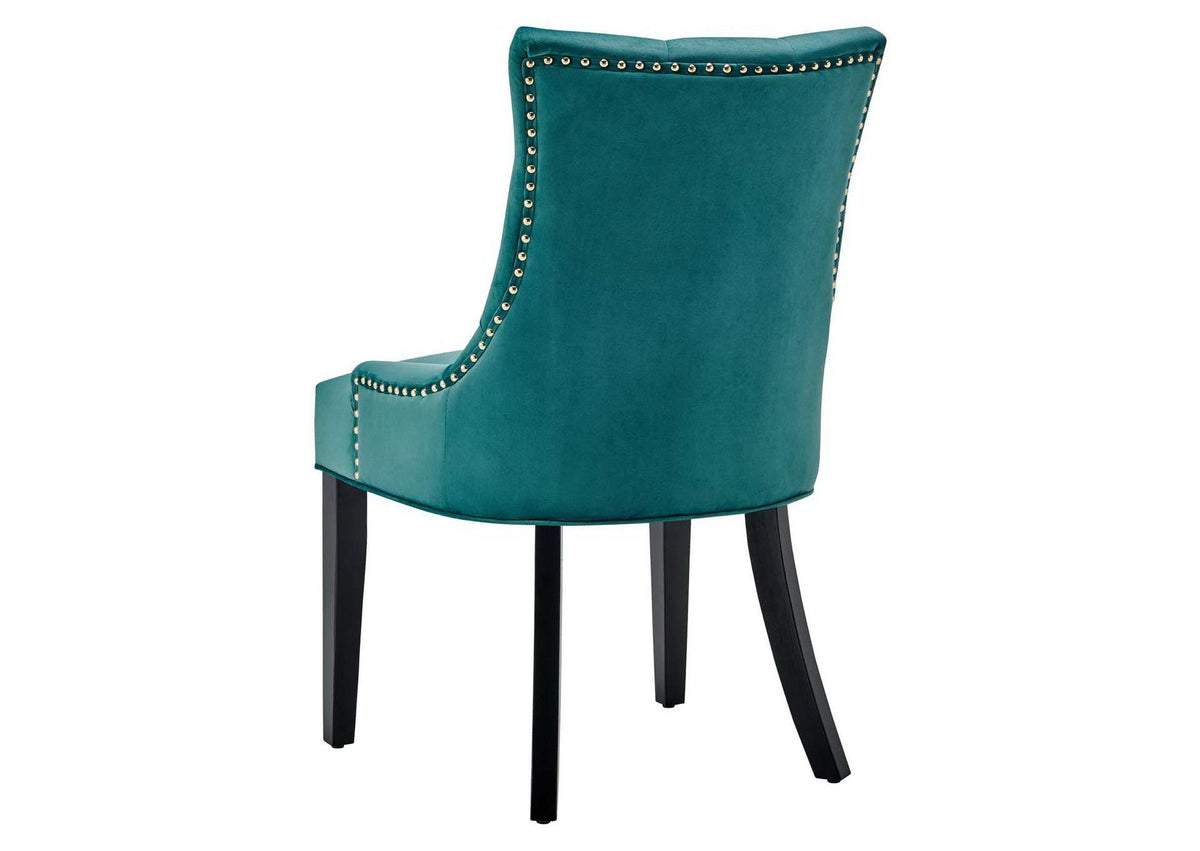 EEI-3780-TEA Regent Tufted Performance Velvet Dining Side Chairs Set Of 2 By Modway