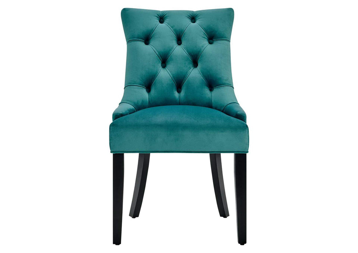 EEI-3780-TEA Regent Tufted Performance Velvet Dining Side Chairs Set Of 2 By Modway