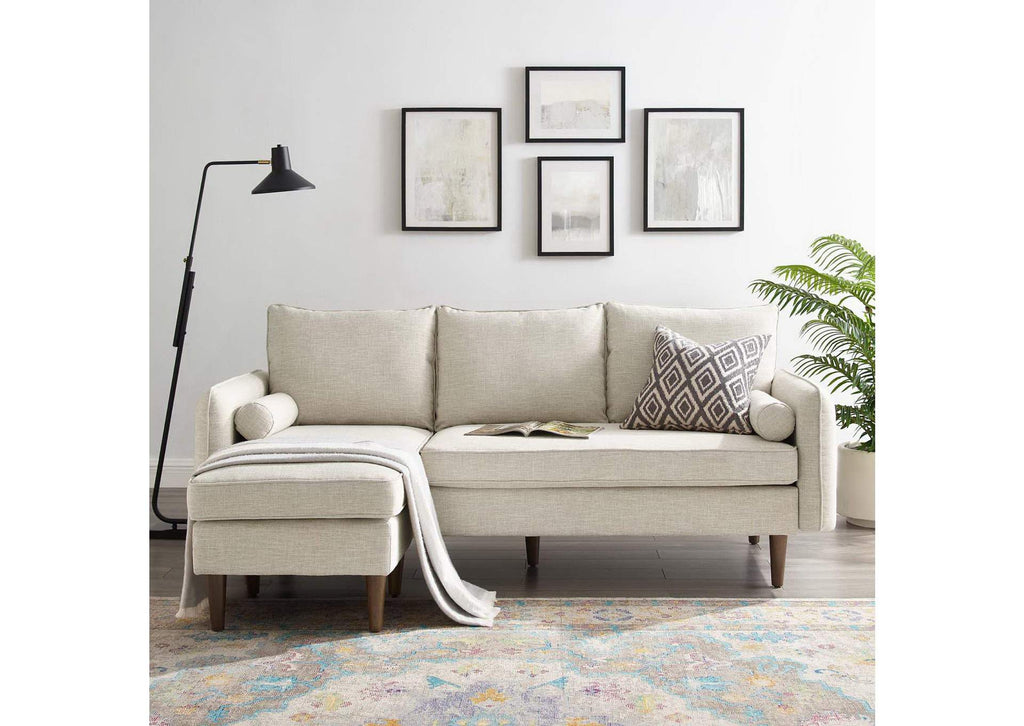EEI-3867-BEI Revive Upholstered Right Or Left Sectional Sofa By Modway