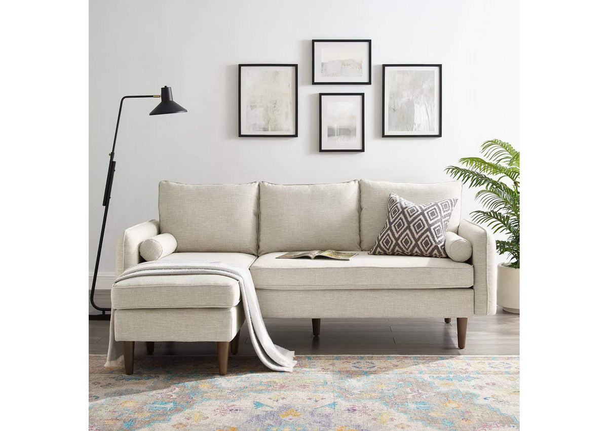 EEI-3867-BEI Revive Upholstered Right Or Left Sectional Sofa By Modway