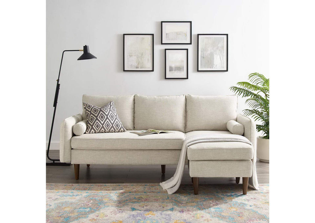 EEI-3867-BEI Revive Upholstered Right Or Left Sectional Sofa By Modway