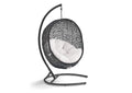 EEI-3943-BLK-WHI Encase Sunbrella® Swing Outdoor Patio Lounge Chair By Modway