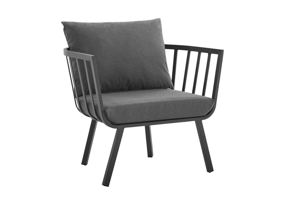 EEI-3960-SLA-CHA Riverside Outdoor Patio Aluminum Armchair Set Of 2 By Modway