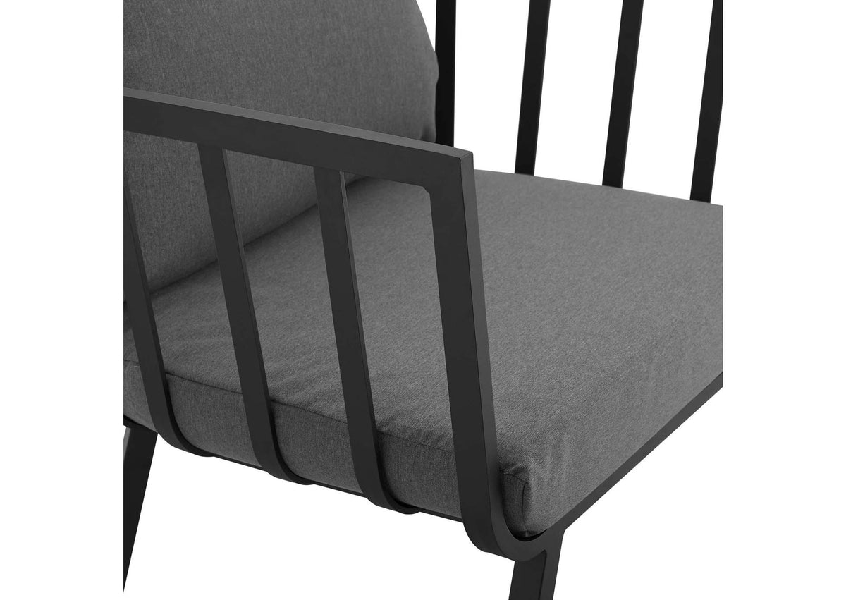 EEI-3960-SLA-CHA Riverside Outdoor Patio Aluminum Armchair Set Of 2 By Modway