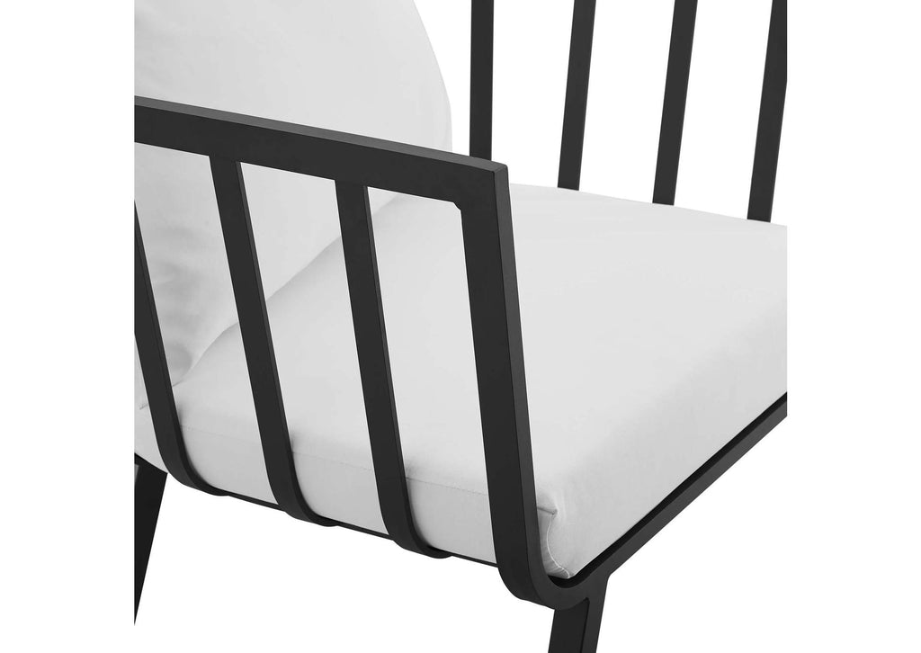 EEI-3960-SLA-WHI Riverside Outdoor Patio Aluminum Armchair Set Of 2 By Modway