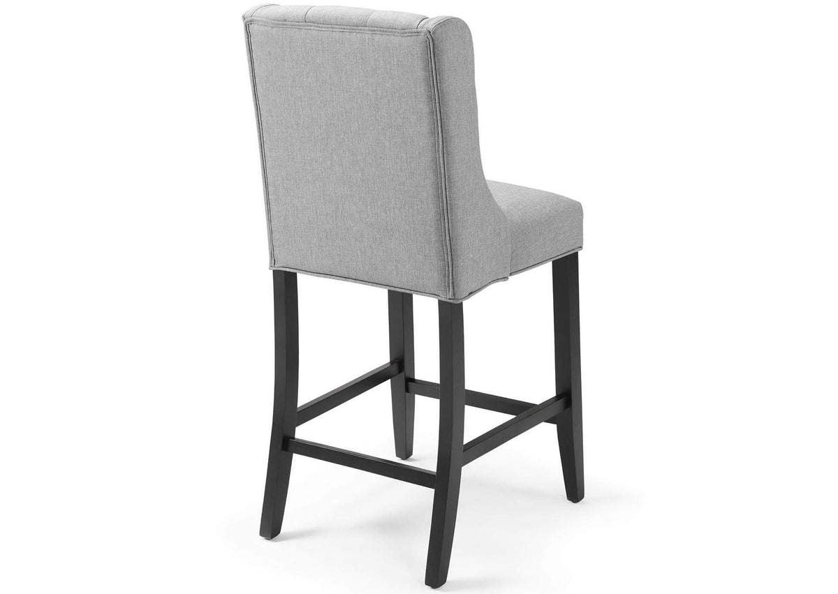 EEI-4020-LGR Baronet Upholstered Fabric Counter Bar Stool Set Of 2 By Modway
