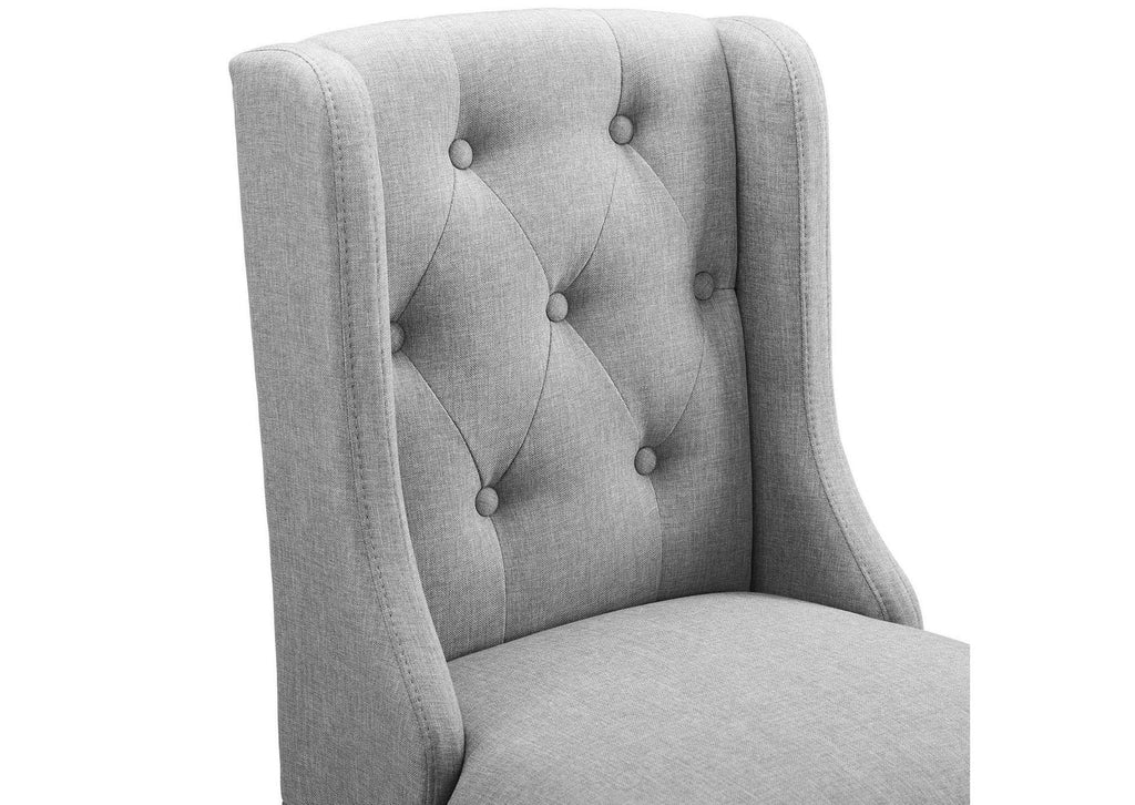 EEI-4020-LGR Baronet Upholstered Fabric Counter Bar Stool Set Of 2 By Modway