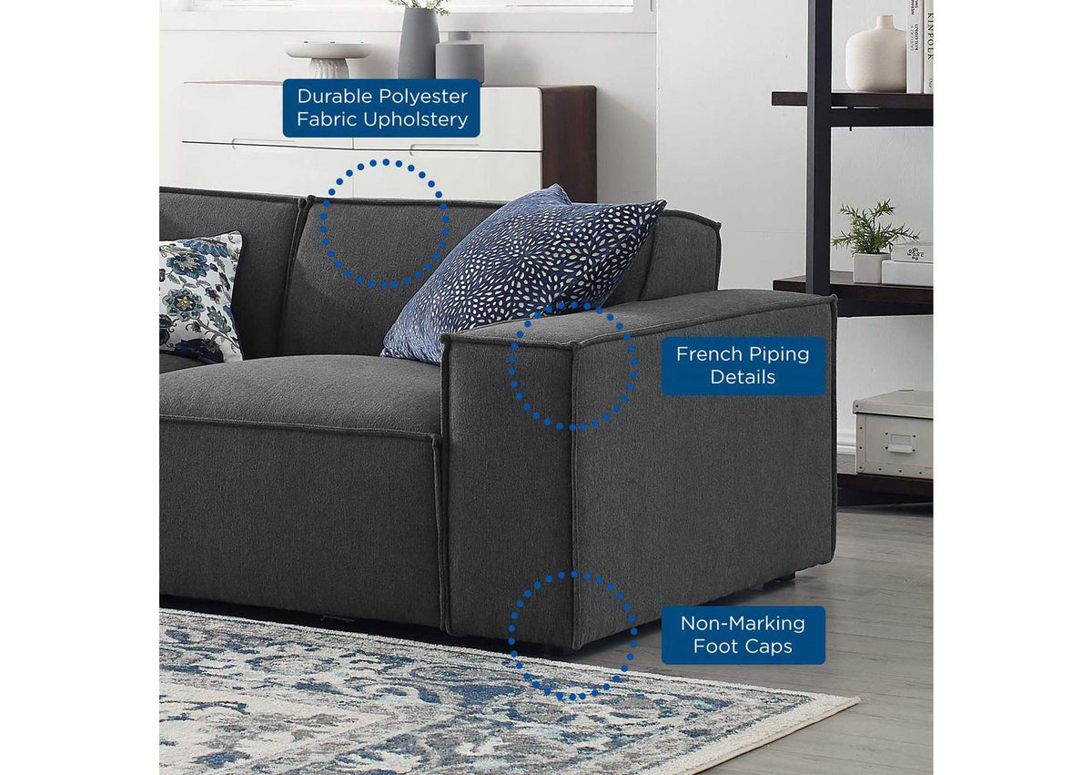 EEI-4117-CHA Restore 5 Piece Sectional Sofa By Modway