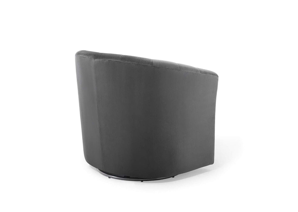 EEI-4139-CHA Prospect Performance Velvet Swivel Armchair By Modway