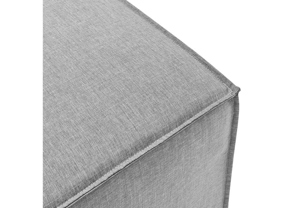 EEI-4211-GRY Saybrook Outdoor Patio Upholstered Sectional Sofa Ottoman By Modway