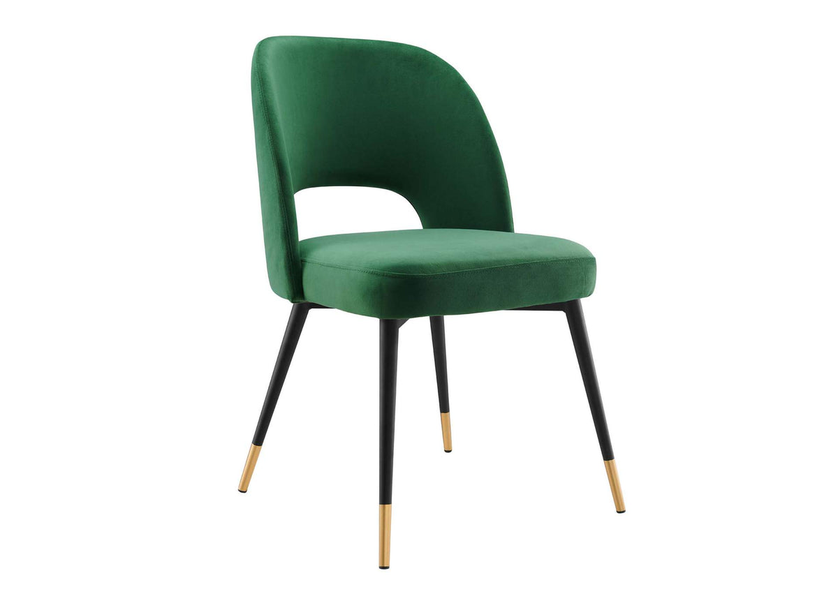 EEI-4212-EME Rouse Performance Velvet Dining Side Chair By Modway