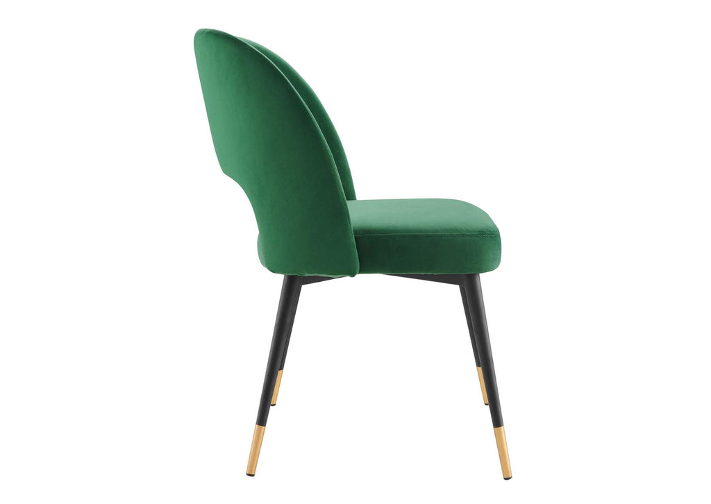 EEI-4212-EME Rouse Performance Velvet Dining Side Chair By Modway