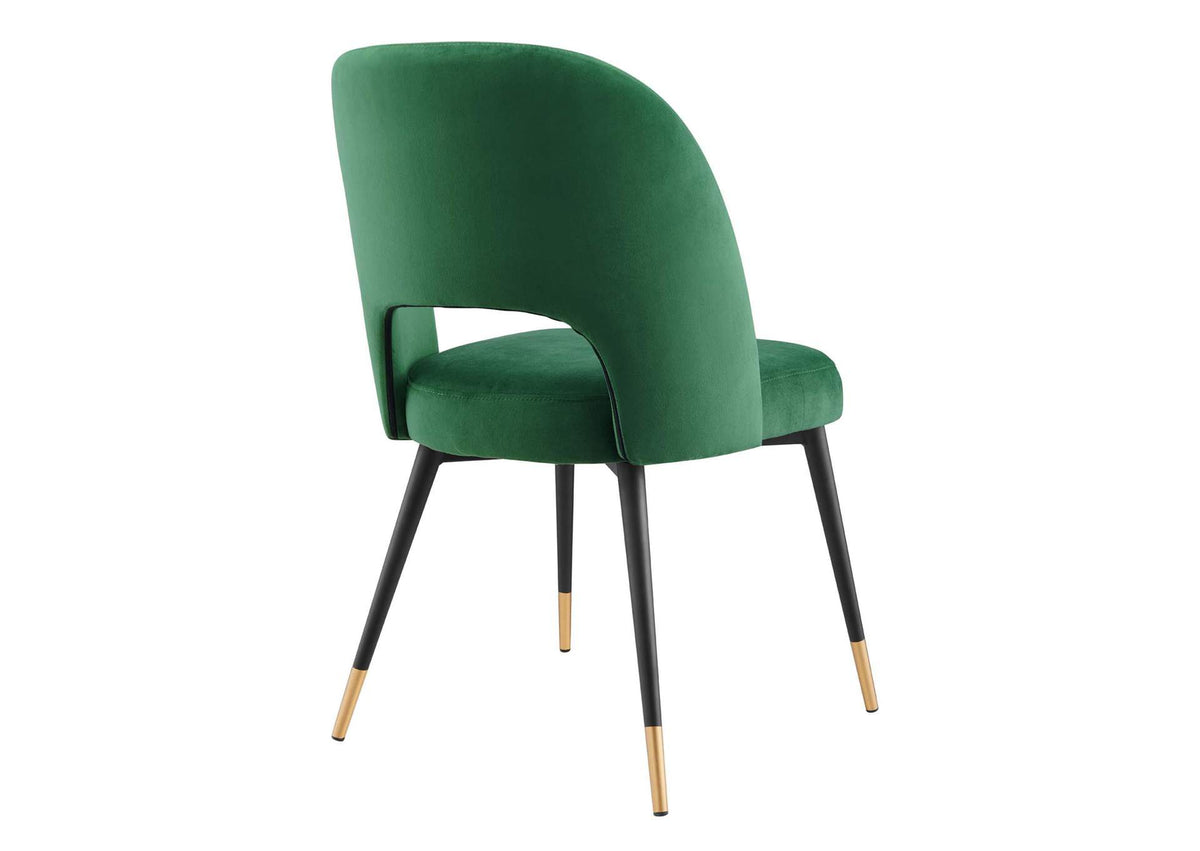 EEI-4212-EME Rouse Performance Velvet Dining Side Chair By Modway