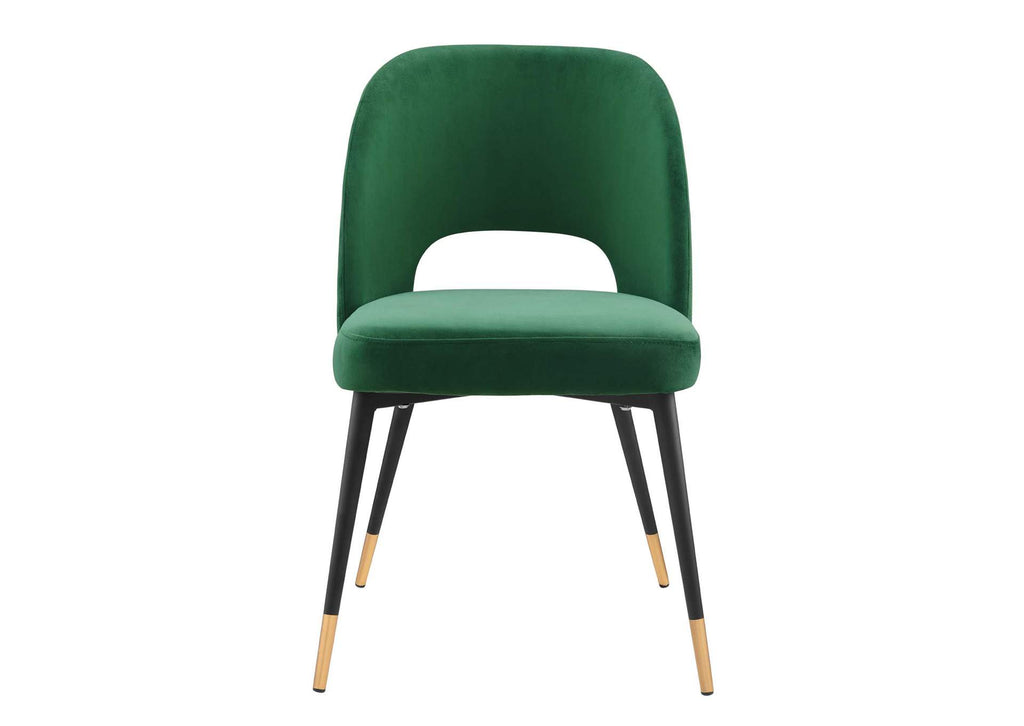 EEI-4212-EME Rouse Performance Velvet Dining Side Chair By Modway