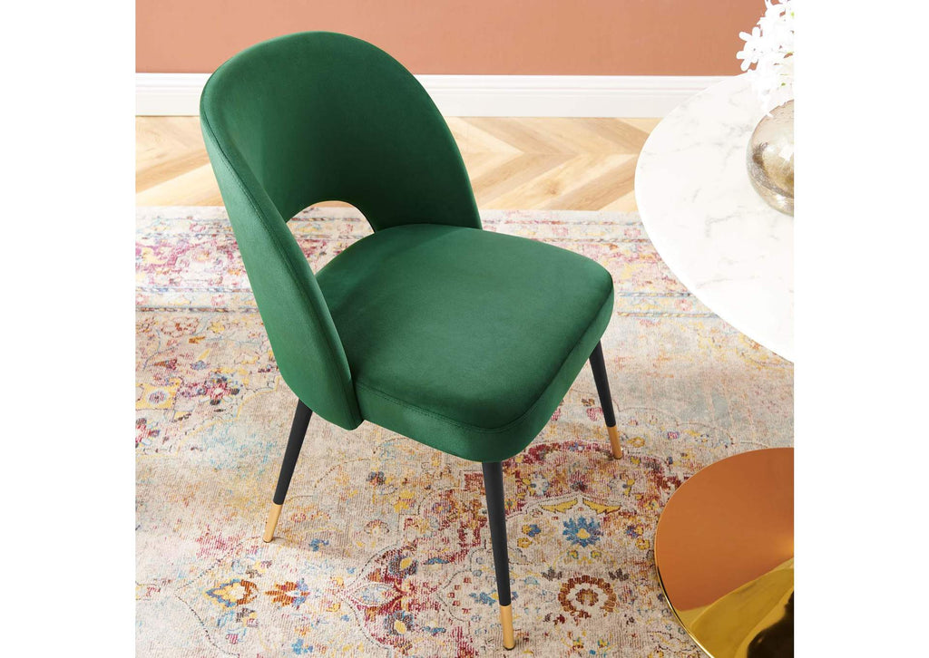 EEI-4212-EME Rouse Performance Velvet Dining Side Chair By Modway