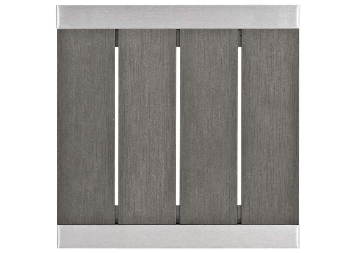 EEI-4322-SLV-GRY-SET Shore 7 Piece Sunbrella® Fabric Outdoor Patio Aluminum Set By Modway