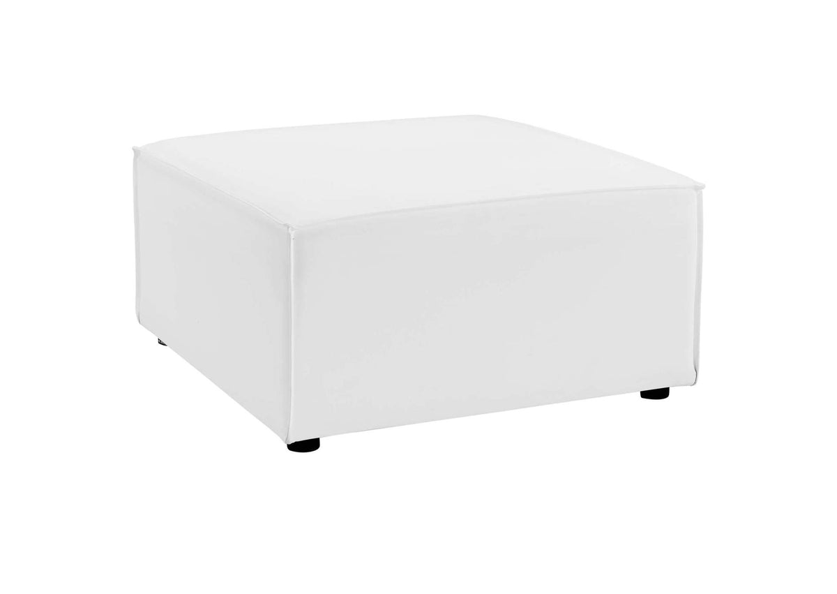 EEI-4386-WHI Saybrook 6-Piece Outdoor Patio Upholstered Sectional Sofa By Modway