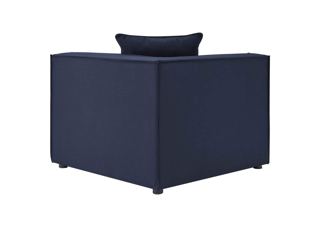 EEI-4388-NAV Saybrook 8-Piece Outdoor Patio Upholstered Sectional Sofa By Modway