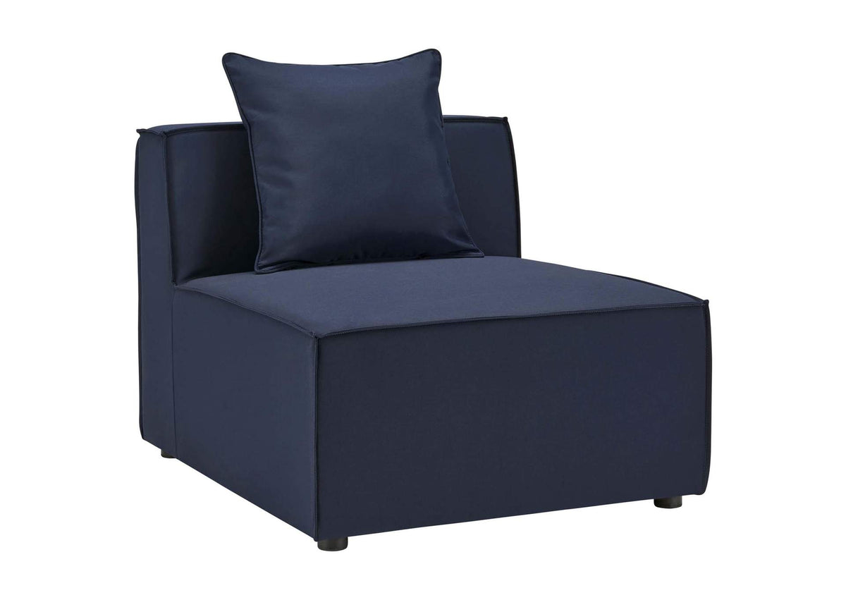 EEI-4388-NAV Saybrook 8-Piece Outdoor Patio Upholstered Sectional Sofa By Modway