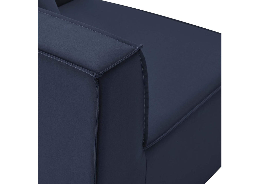 EEI-4388-NAV Saybrook 8-Piece Outdoor Patio Upholstered Sectional Sofa By Modway