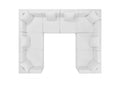 EEI-4388-WHI Saybrook 8-Piece Outdoor Patio Upholstered Sectional Sofa By Modway