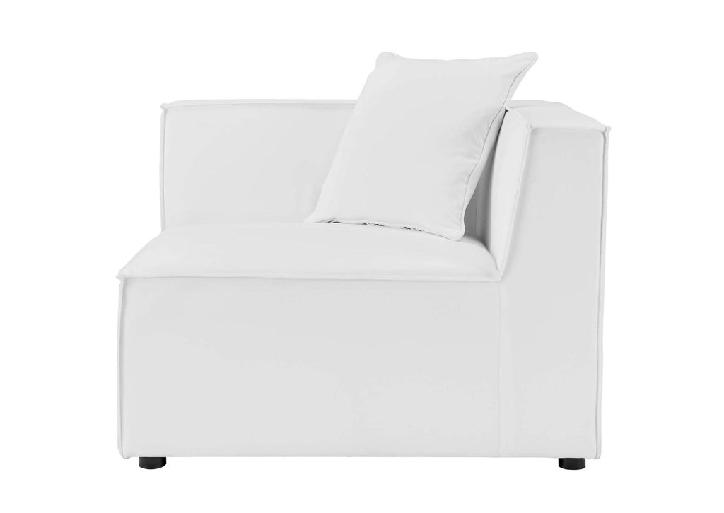 EEI-4388-WHI Saybrook 8-Piece Outdoor Patio Upholstered Sectional Sofa By Modway