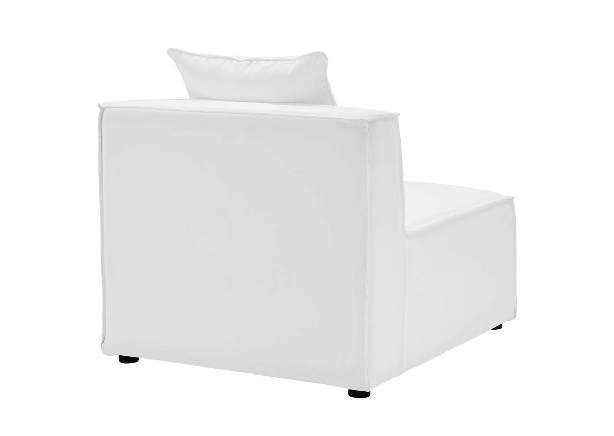 EEI-4388-WHI Saybrook 8-Piece Outdoor Patio Upholstered Sectional Sofa By Modway