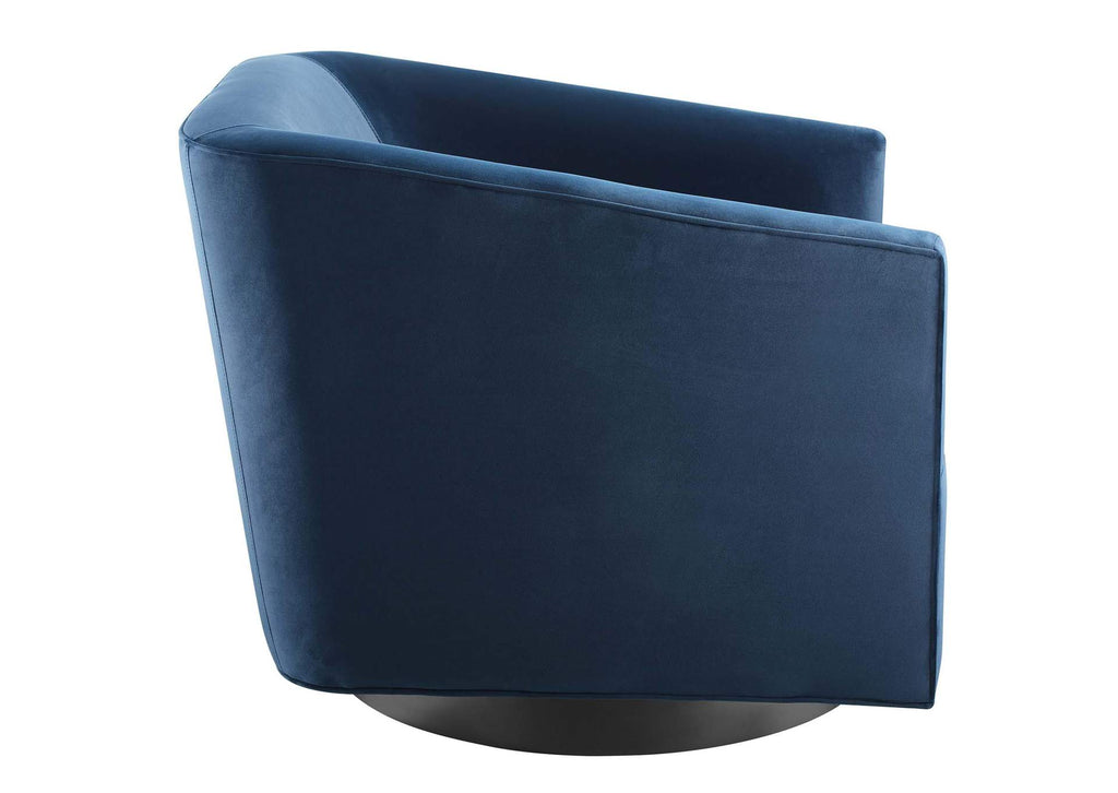 EEI-4427-MID Twist Performance Velvet Swivel Chair Set Of 2 By Modway