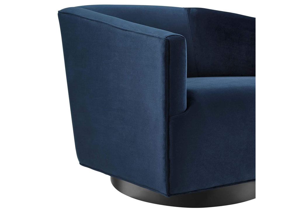 EEI-4427-MID Twist Performance Velvet Swivel Chair Set Of 2 By Modway